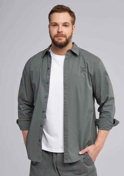 Купить рубашка легкая мужская «вс рф» бетон в интернет-магазине ArmRus по выгодной цене. - изображение 4