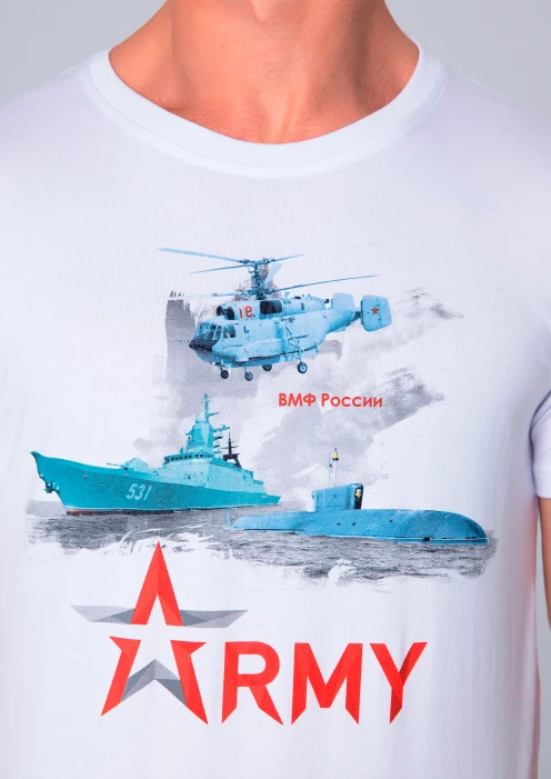 Купить футболка мужская «army вмф» белый в интернет-магазине ArmRus по выгодной цене. - изображение 4