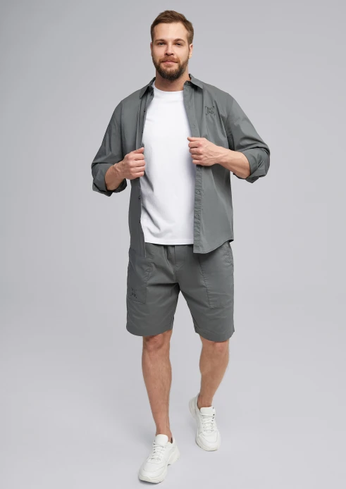 Купить рубашка легкая мужская «вс рф» бетон в интернет-магазине ArmRus по выгодной цене. - изображение 3